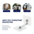thumbnail image 3 of VERDANVERSE 6Ud Anclajes Transparentes Para Seguridad De Muebles Antivuelco Fácil Instalar, 3 of 8