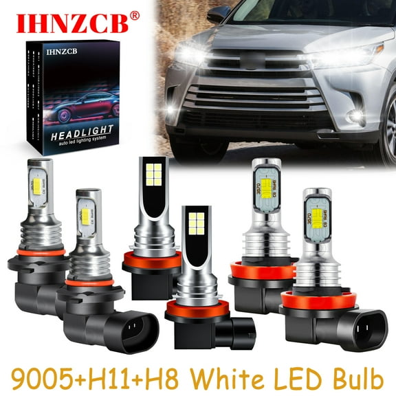 IHNZCB for Toyota Highlander 2011-2019 Led Headlights Bulb High Low Beam Fog Light,9005 H11 H8,YHB,Y01