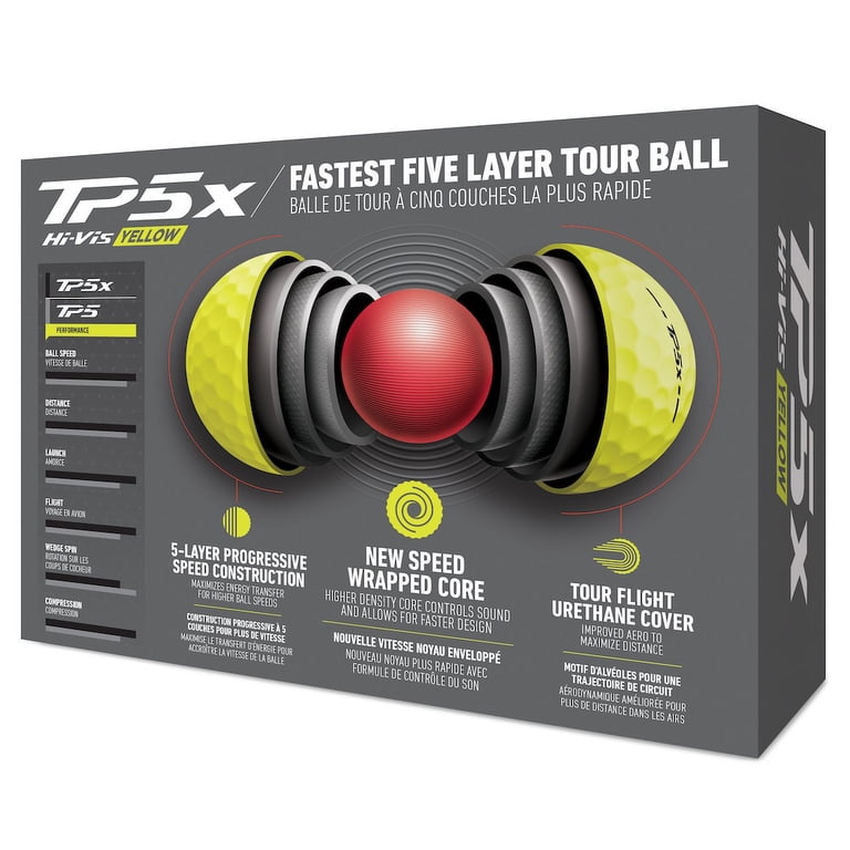 4 pack) TaylorMade TP5X Yellow Golf Balls - Walmart.com 4 pack) TaylorMade TP5X Yellow Golf Balls - Walmart.com