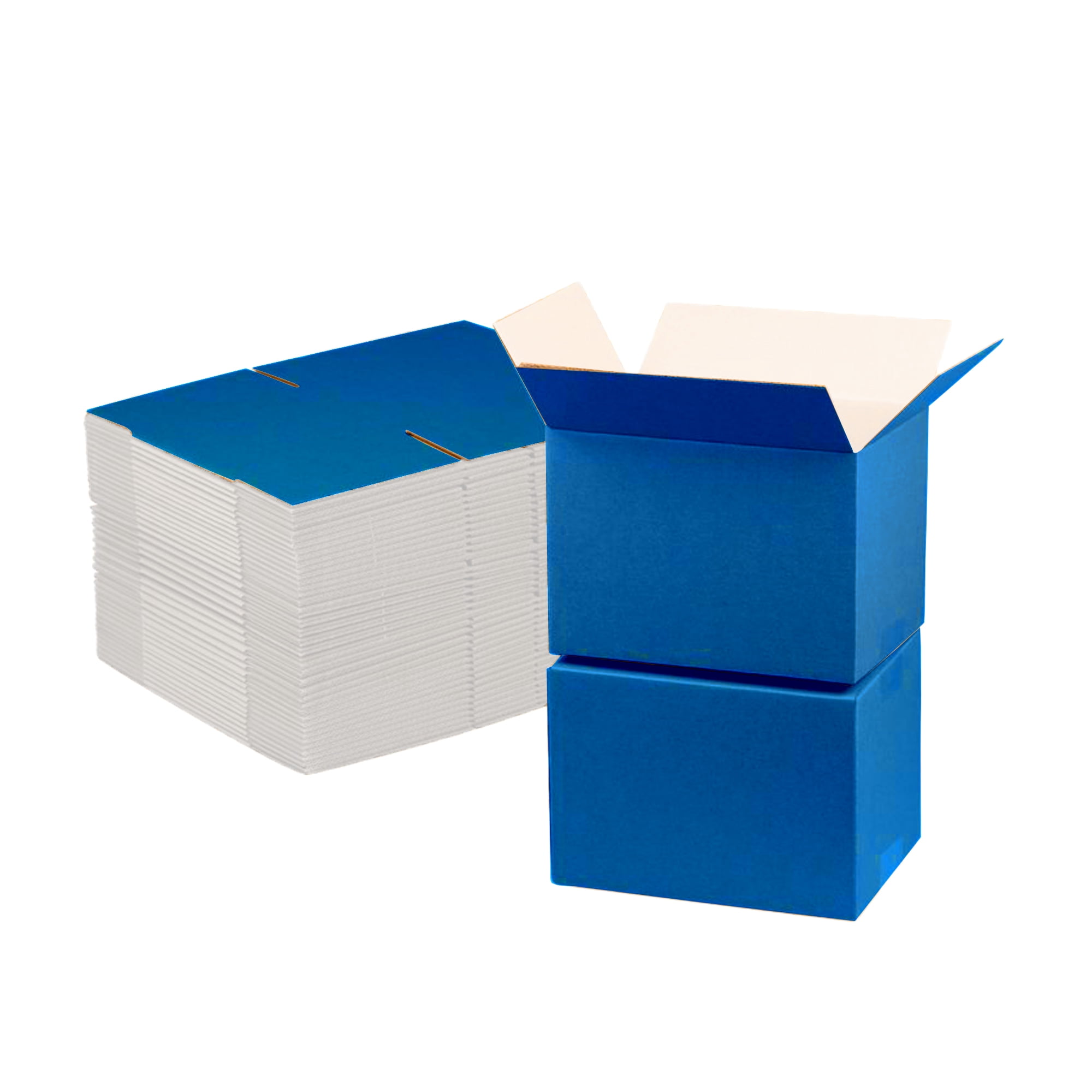 Ucanpack Shipping Boxes 7x5x5", Packaging Boxes For Small Business, 25 Pcs Carton, Cardboard Shipping Box For Packaging Moving, 1/8 Thick Custom Shipping Boxes Blue