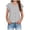Gris, variante sur Ymyiu Blouses pour Femmes Tendance Chemises Décontractées à Boutons pour Femmes Blouses à Manches Courtes Hauts d'Été Unis Taille P(Orange, P)
