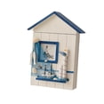 thumbnail image 3 of veasfak Wall Wooden Key Storage Box Key Cabinet Handmade 29.5x5x22.5cm Decorative with 6 B, 3 of 9
