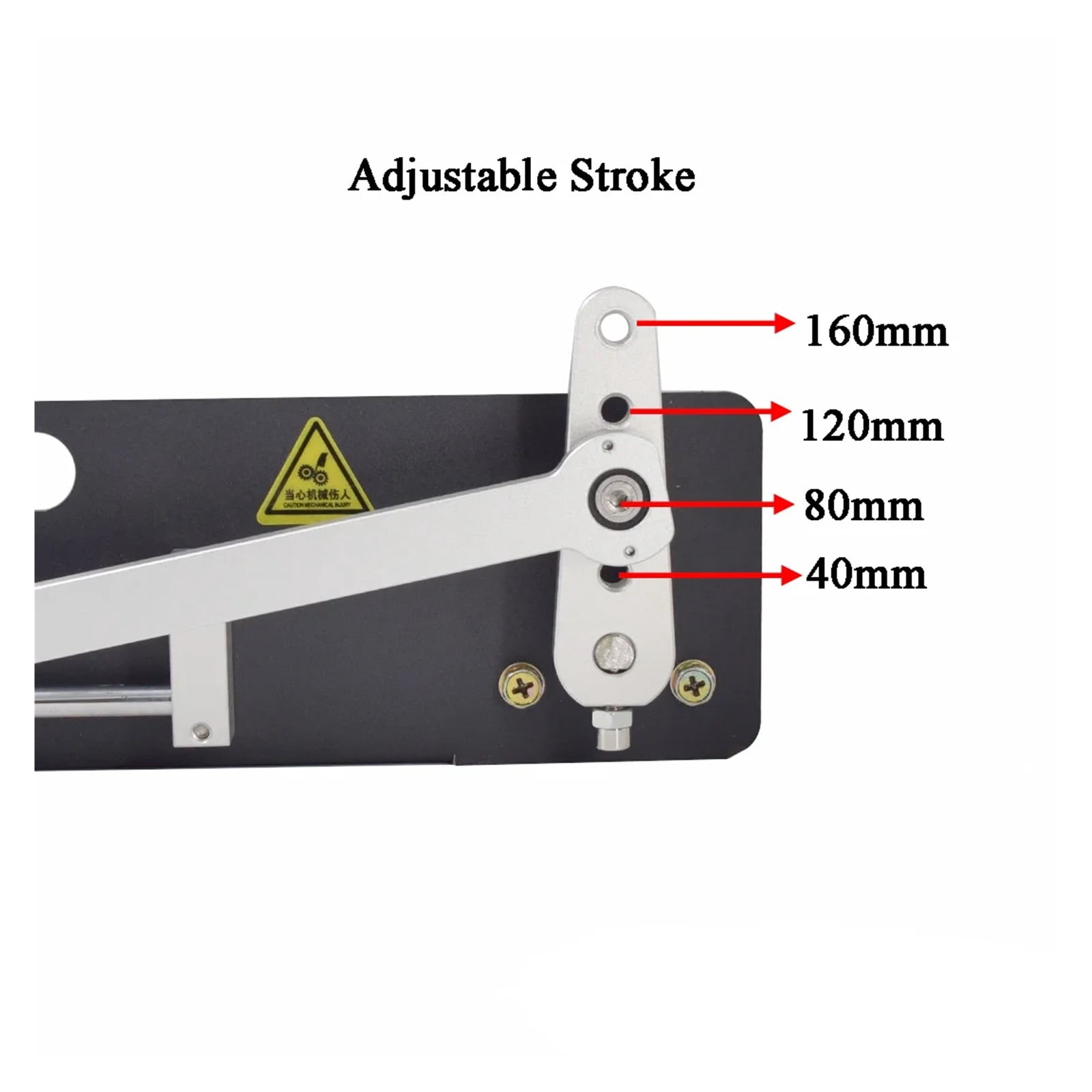 Reciprocating Push Rod Kit Stroke 40-160mm High Power 80W Motor Max Force 12.5KG Power Supply With Speed Regulation