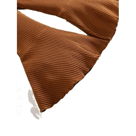 

Casual Plain Flare Leg Rust Brown Toddler Girls Pants (Girl s)