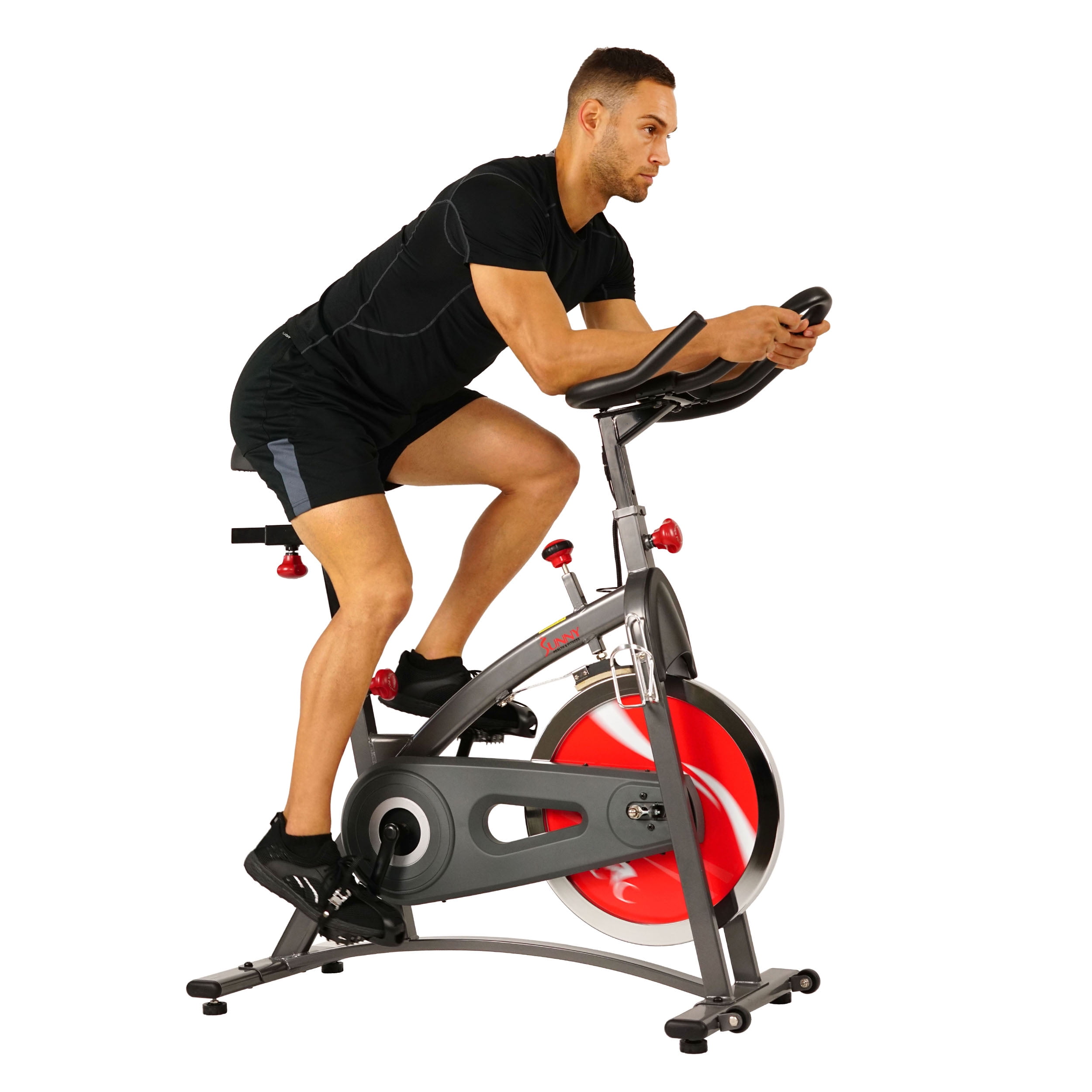 sunny health & fitness drive indoor cycling exercise bike