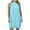 Blue, variant on Kaemgyyd Halter Dresses for Women Casual Solid Color Loose Mini Dresses Flowy Baggy A-Line Beach Vacation Dress