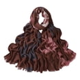 thumbnail image 3 of Only Moment Women's Cotton Scarves Cotton Women's Fashion Long Mulberry Silk Satin Neck Scarf Sunscreen Shawl Wrap Headscarf Brown,One Size, 3 of 3