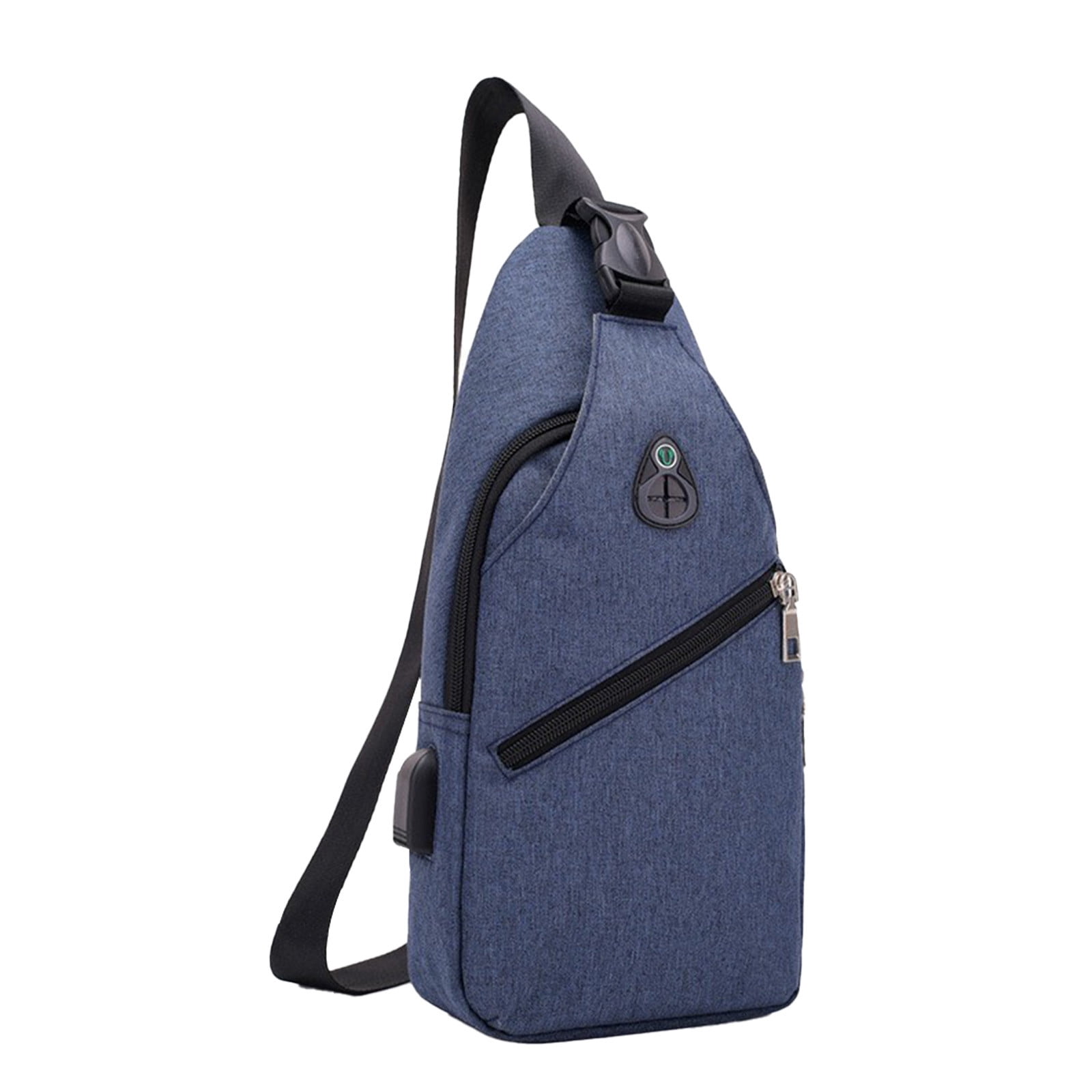 Convertible Crossbody Shoulder Bag / Hiking Backpack - Adjustable Strap, 8 Pockets, 12L Capacity For Travel & Sport