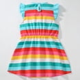 thumbnail image 3 of Vestido HILEELANG para niñas pequeñas, sin mangas, arcoíris 3T, 3 of 7