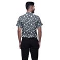 thumbnail image 3 of BESTMAN Chemises Imprimées pour Hommes Manches Courtes Boutonnées Chemise Décontractée en Coton, 3 of 5