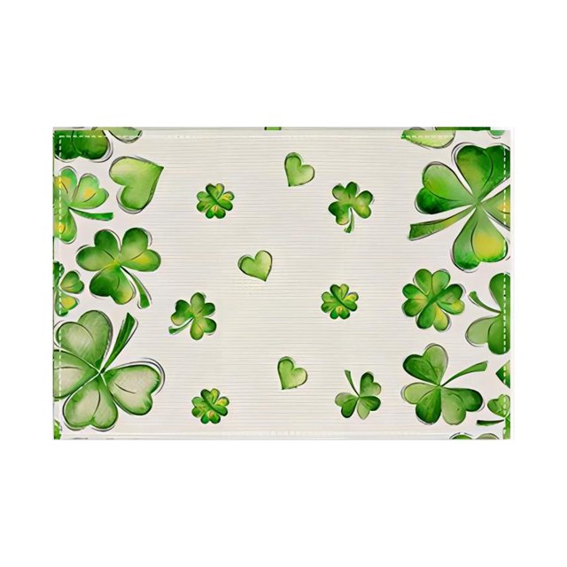 Linen Print Placemats Festive Heat Table Mats For Holiday Parties & Spring Celebrations For Dining Room & Family Gatherings