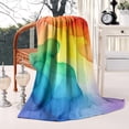 thumbnail image 2 of Colorful Tie Dye Stain Pattern Blanket,Comfortable Soft Lamb Wool Throw Blanket,All Season,Warm Lightweight Blankets for Sofa Bed Couch Living Room Chair,50"x60", 2 of 4