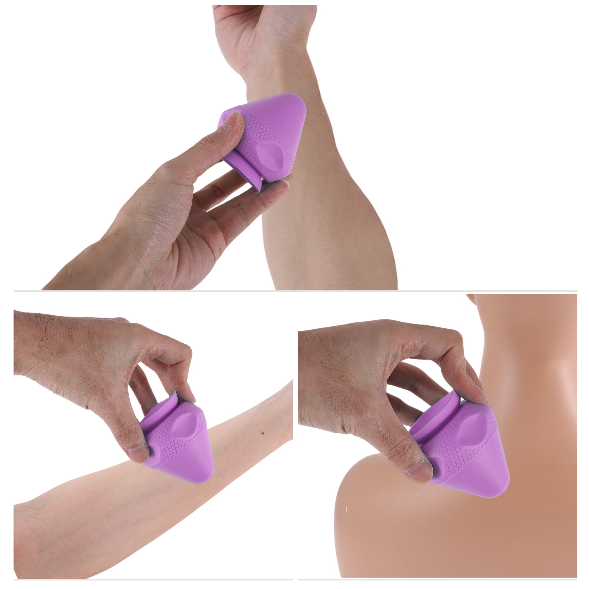 Unique Bargains Adsorption Massager 2.76"x2.76"x2.95" 1 Pc Purple