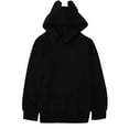 thumbnail image 5 of Grblisyd Hoodies for Teen Girls Boys 10-12 Back to School Clothes for Teen Girls Youth Long Sleeve Y2K Tween Tops Casual Graphic Hoodie Drawstring Pullover Cute Kids Clothes Black 170, 5 of 5