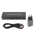 thumbnail image 1 of 1x2 DVI Splitter 1 in 2 Out Support Resolution Up to 1920x1440 2 Port DVI Video Splitter for PC Laptop DVR Projector HDTV EU Plug, 1 of 4