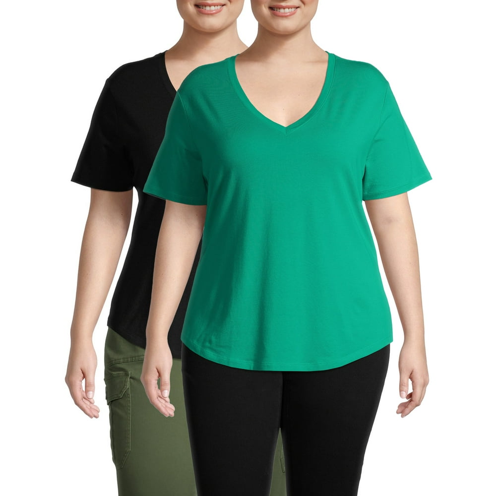 terra & sky v neck t shirt