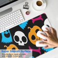 thumbnail image 4 of Long Mouse Pads for Desk,Colorful Halloween Elements Pattern Desk Mats on Top Of Desks, Desk Mouse Pad Extra Large with 3mm Non-Slip Base and Stitched Edge for Gaming,Office,Work,Home 31.5"x15.7", 4 of 6