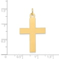 thumbnail image 4 of Auriga Fine Jewelry 14K Yellow Gold Polished Cross Charm Pendant for Women (L-39 mm,W-22 mm), 4 of 6
