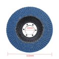 thumbnail image 3 of 10Pcs 4,5 pulgadas 115mm Discos de lijado de Premium Zirconia Flap Disc Grinding Wheel 40-120 Grit Angle Grinder discos, 3 of 6