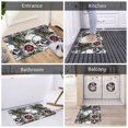 thumbnail image 6 of Non Slip Door Mat, Skulls Roses Fast Drying Bath Tub Mats, Absorbent Bathroom Rugs Entrance Welcome Mat, Bath MatS for Tub, Floor, Home, Kitchen, Hotel,16x24in, 6 of 6