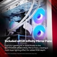 thumbnail image 5 of iBUYPOWER Element Pro Gaming Desktop PC - AMD Ryzen 7 7800X3D, RTX 5070, 16GB DDR5, 1TB NVMe, 5 of 16