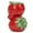 Strawberry, variant on Ceramic Fruit Candle Holder, Double Stacked Base, Decorative Taper Candlestick Holder