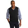 thumbnail image 1 of Port Authority SW286 Mens Sweater Vest, Black - Medium, 1 of 2