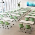 thumbnail image 4 of Conference Table with Wheels, Flip Top Rolling Training Table for Office & Meeting Room, Space-Saving Design, Multiple Sizes & Packs, 4 of 7
