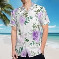 thumbnail image 5 of High Quality Hawaiian Shirts for Men Short Sleeve Aloha Beach Shirt Floral Summer Casual Button Down Shirts Blouses BBDX4I, 5 of 7