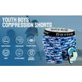 thumbnail image 2 of Davion Youth Boys Baseball Cup Underwear with Soft Protective Athletic Cup Compression Shorts for Baseball,Football, Lacrosse(Blue Ocean-M), 2 of 10