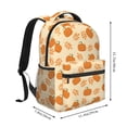 thumbnail image 2 of Honeii Autumn Leaves And Pumpkins Print Backpack for Both Men and Women, Basic Bookbag for College, Work, or Travel,Rucksack Computer Bag-One Size, 2 of 5