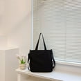 thumbnail image 4 of Sac Décontracté pour Femmes Sac en Toile Mignon Sac Quotidien pour Filles (Blanc), 4 of 9