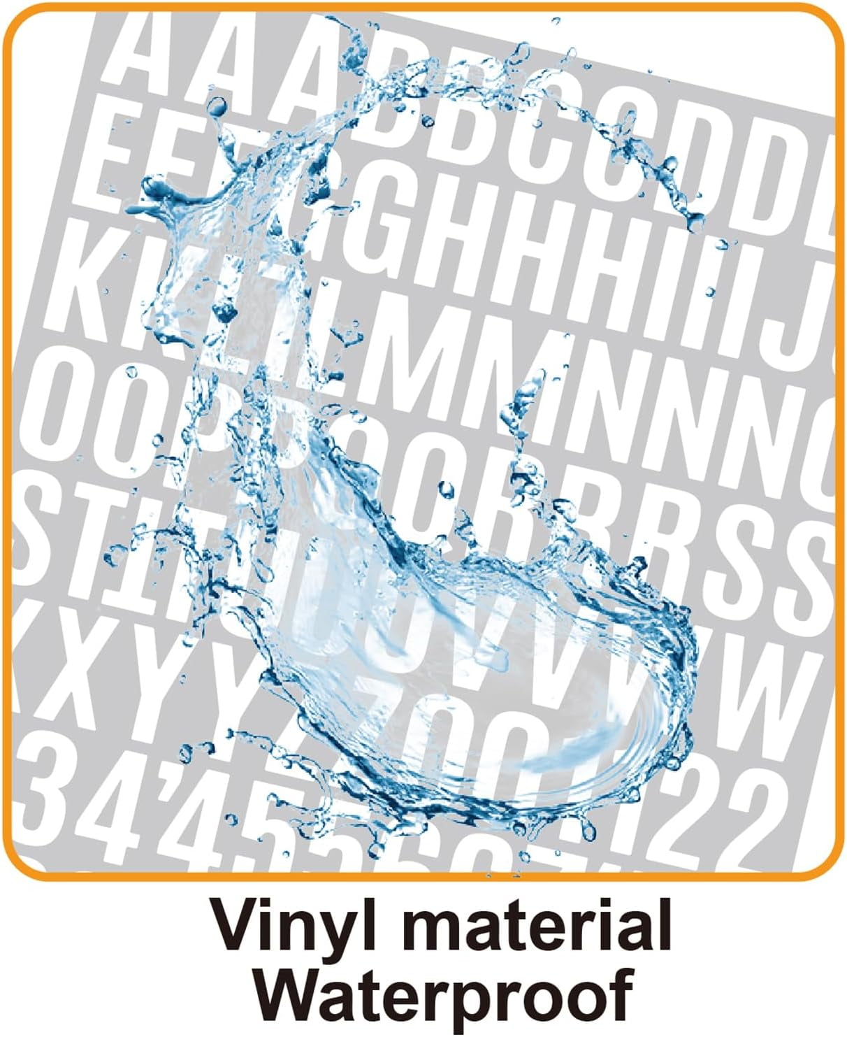 1960 Pcs 1 Inch Waterproof Letter Stickers - Self-Adhesive Vinyl with 20 Sheets of Alphabet, Numbers & Symbols for Mailbox, Door, Window, Address, Business Signs, Vehicles & More (White)