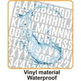 thumbnail image 4 of 1960 Pcs 1 Inch Waterproof Letter Stickers - Self-Adhesive Vinyl with 20 Sheets of Alphabet, Numbers & Symbols for Mailbox, Door, Window, Address, Business Signs, Vehicles & More (White), 4 of 14