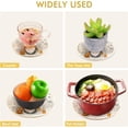 thumbnail image 5 of SKYSONIC Halloween Gnome Unique Pot Holders Trivets, 2 Pcs Heat Resistant Trivets,Jack-O'Lantern Cotton Thread Weave Mats for Hot Pads Pans Pot Bowl Teapot for Kitchen Decor, 5 of 7