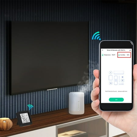 Flywake Wifi Smart IR Remote Control With Temperature & Humidity Sensor ...