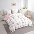 thumbnail image 3 of Homewish Pink Daisy 7-Piece Twin Bedding Sets,Cute Cartoon Floral Bedding Comforter Set,Kawaii Flower Sheet Sets For Girls Teens,Ultra Soft Home Decor Reversible, 3 of 8