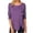 Purple, variant on lcziwo Womens Casual Long Sleeve Tunic Shirts Round Neck Button Side Blouses Loose Fit Solid Color Tops 2024 Fall Trendy T Shirts Blue,L