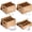 Kraft Paper Color-Dish & Mug& Wine Glass, variant on Kraft Paper Color Dish & Mug Packing Boxes, 4 Pack