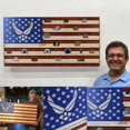 thumbnail image 2 of fsxdhpcsgfc Handmade Flag Display Commemorative Display Stand Desktop Display Stand Patriotic Day Wooden Commemorative Collection Jasmine Ornament Beautiful Ornament Big Christmas Ornament, 2 of 8