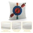 thumbnail image 4 of Throw Pillow Cover Red Aim Cartoon Archery Target Arrows Missing The Mark 16x16 Inches Pillowcase Home Decorative Square Pillow Case Cushion Cover, 4 of 5