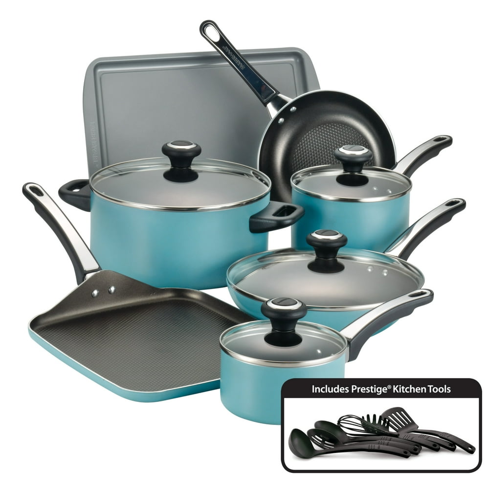 Farberware High Performance Nonstick Aluminum Cookware Set, 17Piece