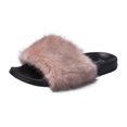 thumbnail image 4 of Jessica Simpson Womens Plush Slide On Open Toe Slipper with Memory Foam, 4 of 9