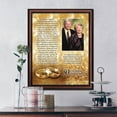 thumbnail image 6 of 50th Wedding Anniversary Gifts for Parents, 50th Anniversary Decorations for Party, Golden Anniversary 50 Year Gifts, 50th Anniversary Gifts for Couples, Gift with 50th Anniversary Card 5020W, 6 of 6