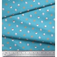 thumbnail image 3 of Soimoi Blue Rayon Fabric Oaknut Fruits Fabric Prints By Yard 42 Inch Wide, 3 of 3