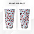 thumbnail image 3 of KLL Flowers and Lady Bugs Print 40oz Stainless Steel Insulated Car Cup with Spillproof Lid - Keep Your Drink Hot or Cold on the Go-Straw Two-piece Set, 3 of 8