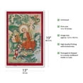 thumbnail image 2 of Vanavasin the Elder - One of the Sixteen Great Arhats (Buddhist Elders) - Vintage Tibetan Thangka Buddhist Painting - Tibet, 19th Century - Master Art Print (Unframed) 13in x 19in, 2 of 4