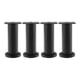 thumbnail image 1 of Cateissary Metal ajustable para camas, armarios de TV, altura antideslizante, goma para muebles de 18cm de altura para aumentar muebles Decoración del hogar negro 4 piezas 【12-18 CM】, 1 of 6