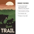 thumbnail image 3 of Squaw Valley, California, Bear the Trail, Vector Birch Wood Wall Sign (12x18 Rustic Home Decor, Ready to Hang Art), 3 of 5