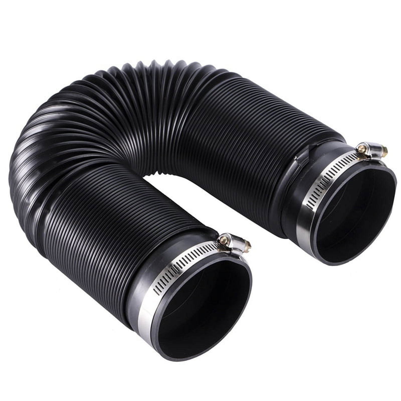 Black Short Ram Cold Air Intake Turbo Horn 5'' Inlet OD